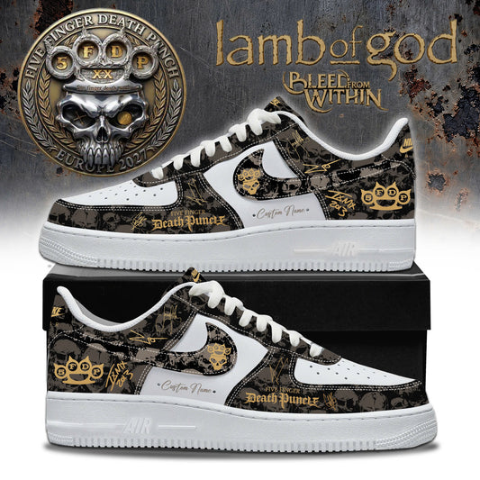 Five Finger Death Punch 20TH ANNIVERSARY WORLD TOUR 2026 Limited Edition AF1 Sneaker