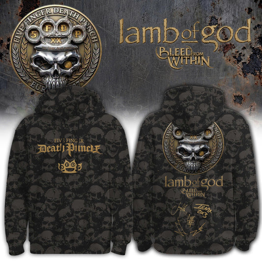 Five Finger Death Punch 20TH ANNIVERSARY WORLD TOUR 2026 Limited Edition Hoodie