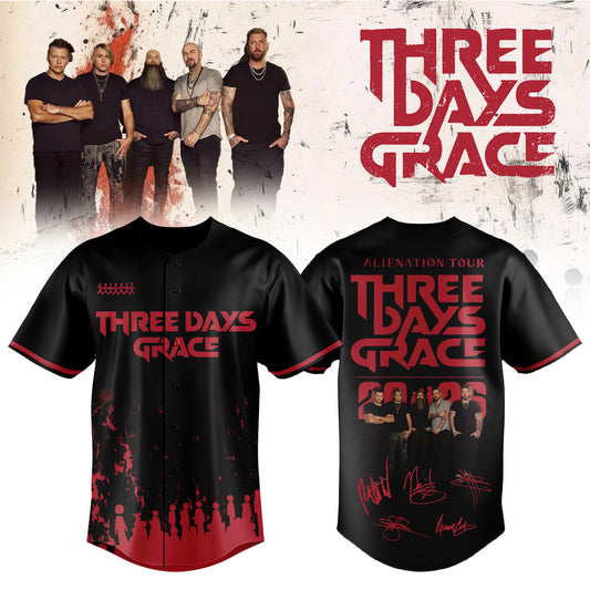 Three Days Grace Alienation Tour 2026 Limited Edition Jersey