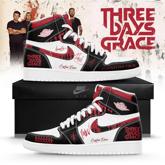 Three Days Grace Alienation Tour 2026 Limited Edition JD1 Shoes