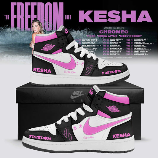 Kesha The Freedom Tour 2026 Limited Edition AJ1 Sneakers