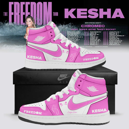 Kesha The Freedom Tour 2026 Limited Edition AJ1 Sneakers
