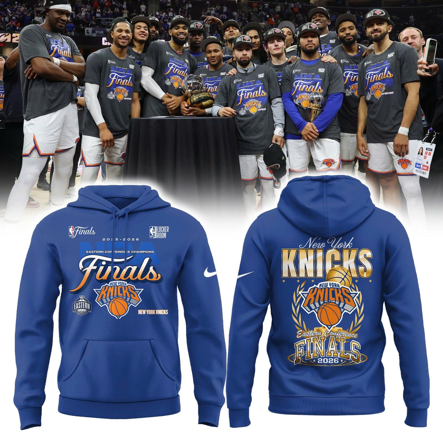 NEW YORK KNICKS 2026 Eastern Conference Champions Hoodie