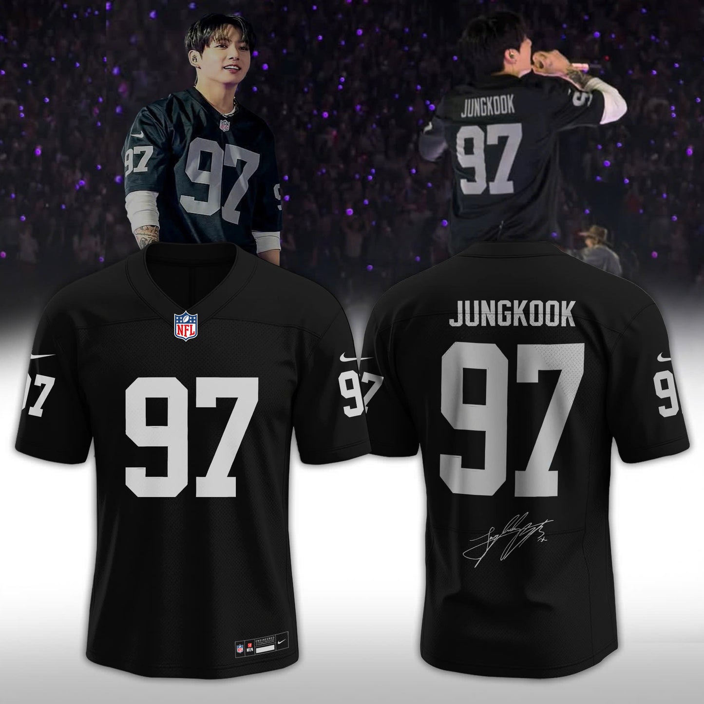Las Vegas Raiders Jungkook 97 Limited Edition Jersey